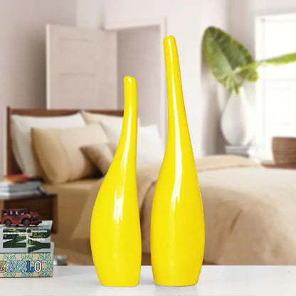 Nordic Gold Plating Ceramic Vases Model Room Home Decor